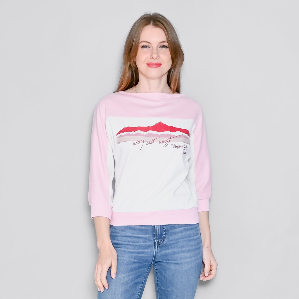 Vintage Virginia City Nevada Pink Sweatshirt